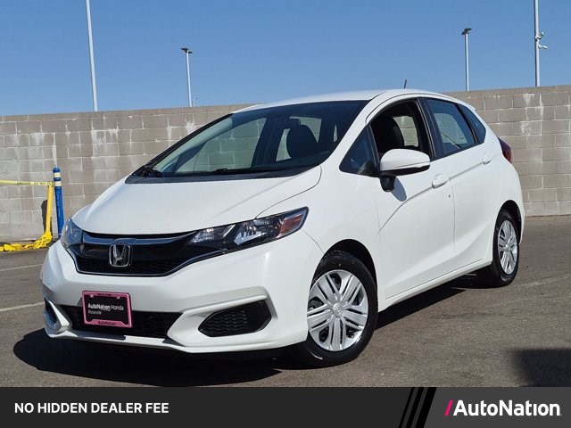 White 2019 Honda Fit Hatchback Front-Wheel Drive Automatic
