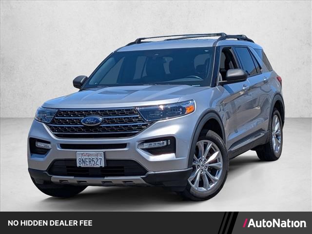 Iconic Silver Metallic 2020 Ford Explorer SUV / Crossover All-Wheel Drive Automatic