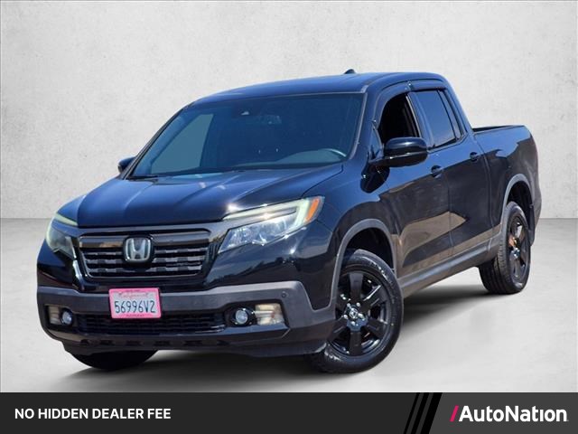 Black 2017 Honda Ridgeline Pickup Truck All-Wheel Drive 6-Speed Automatic
