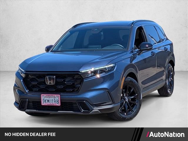 Canyon River Blue Metallic 2024 Honda CR-V Hybrid SUV / Crossover Front-Wheel Drive Continuously Variable Transmission