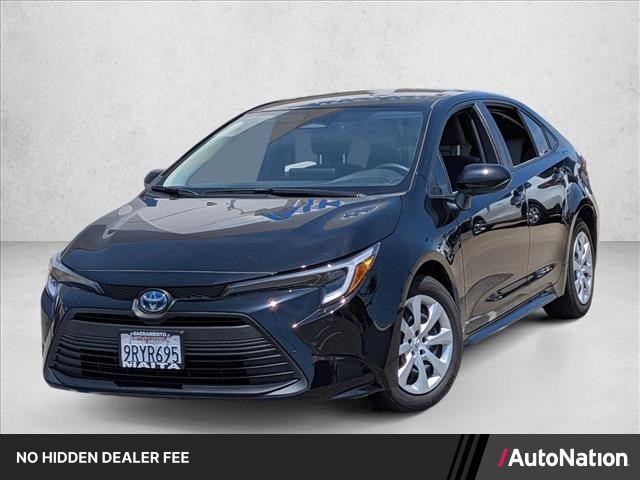 Midnight Black Metallic 2025 Toyota Corolla Hybrid LE FWD Sedan Front-Wheel Drive Automatic
