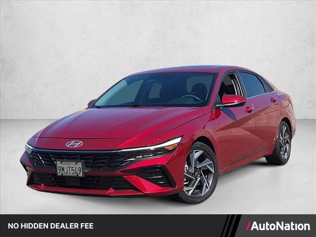 Ultimate Red Metallic 2024 Hyundai Elantra Hybrid Sedan Front-Wheel Drive Automatic