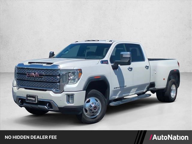 White Frost Tricoat 2021 GMC Sierra 3500HD Pickup Truck Four-Wheel Drive Automatic