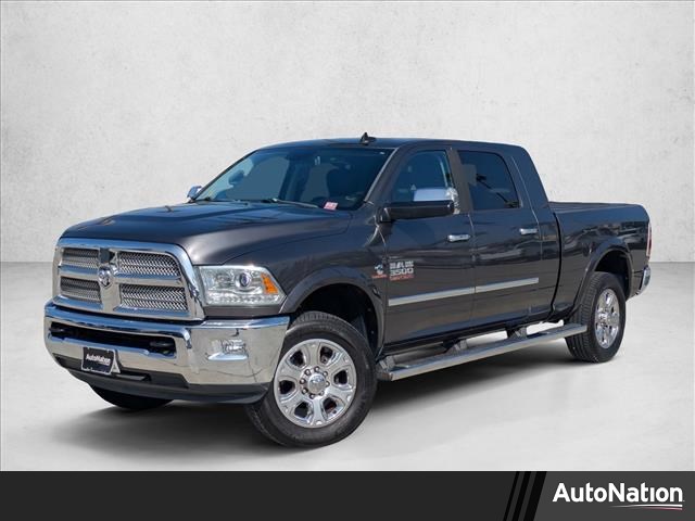 Gray (Granite Crystal Metallic Clearcoat) 2014 RAM 3500 Laramie Longhorn Mega Cab 4WD Pickup Truck Four-Wheel Drive 6-Speed Automatic