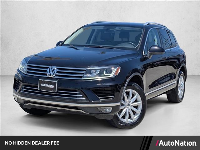 Deep Black Pearl 2015 Volkswagen Touareg TDI Sport with Tech SUV / Crossover All-Wheel Drive Automatic