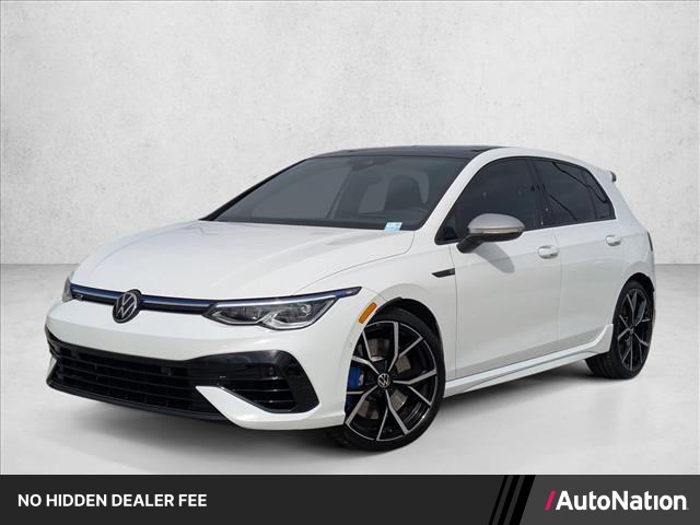 Pure White 2023 Volkswagen Golf R 2.0T 4Motion AWD Hatchback All-Wheel Drive 6-Speed Manual