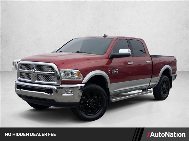 Deep Cherry Red Crystal Pearlcoat 2015 RAM 3500 Laramie Crew Cab 4WD Pickup Truck Four-Wheel Drive 6-Speed Automatic