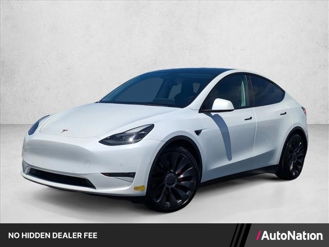 White 2022 Tesla Model Y Performance AWD SUV / Crossover All-Wheel Drive Automatic
