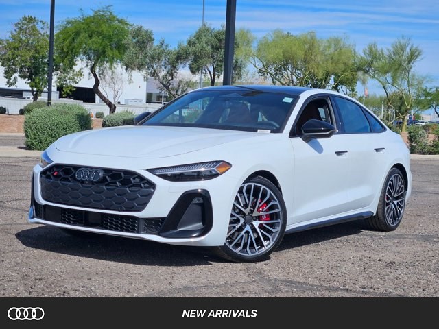 Glacier White Metallic 2026 Audi S5 quattro Prestige TFSI Sedan All-Wheel Drive Automatic