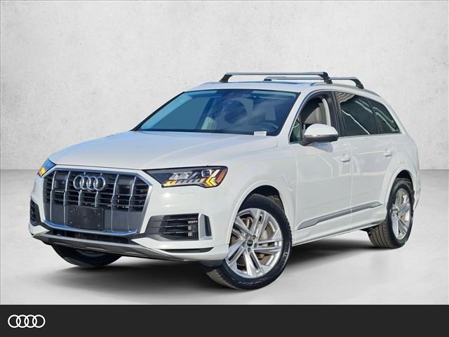 Carrara White 2023 Audi Q7 quattro Premium 55 TFSI SUV / Crossover All-Wheel Drive Automatic