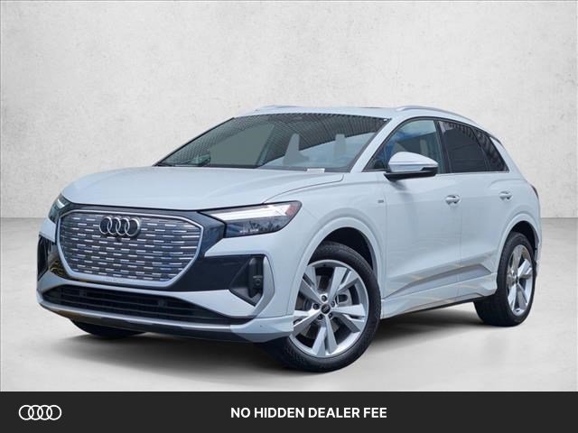 Glacier White 2023 Audi Q4 e-tron SUV / Crossover All-Wheel Drive 1-Speed Automatic