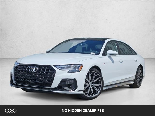 Glacier White Metallic 2027 Audi A8 Sedan All-Wheel Drive Automatic