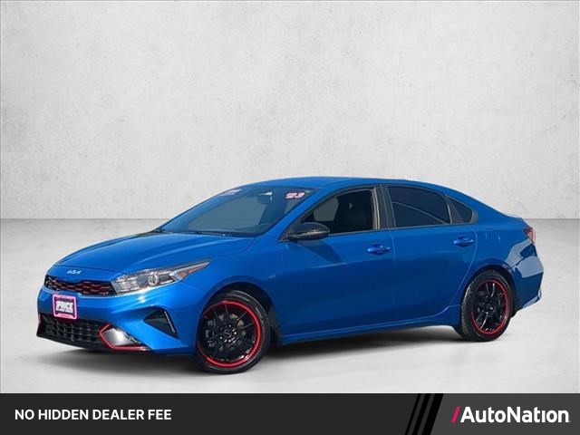 Sporty Blue 2023 Kia Forte Sedan Front-Wheel Drive Automatic