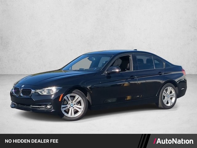 Black 2016 BMW 3 Series Sedan Rear-Wheel Drive Automatic