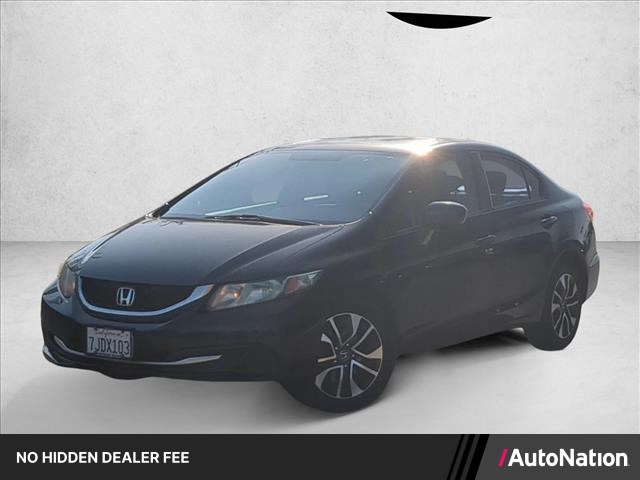 Crystal Black Pearl 2015 Honda Civic Sedan Front-Wheel Drive Automatic