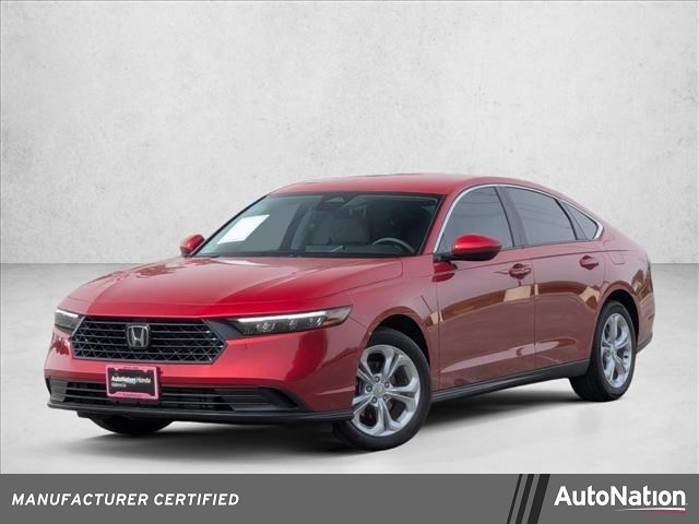 Radiant Red Metallic 2024 Honda Accord LX FWD Sedan Front-Wheel Drive Continuously Variable Transmission