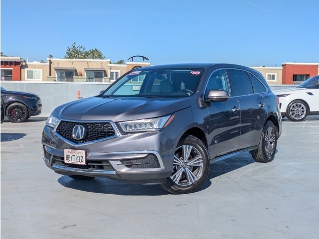 Gray (Modern Steel Metal) 2018 Acura MDX FWD SUV / Crossover Front-Wheel Drive Automatic