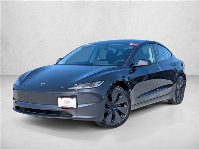 Gray (Stealth Grey) 2025 Tesla Model 3 Long Range RWD Sedan Rear-Wheel Drive Automatic