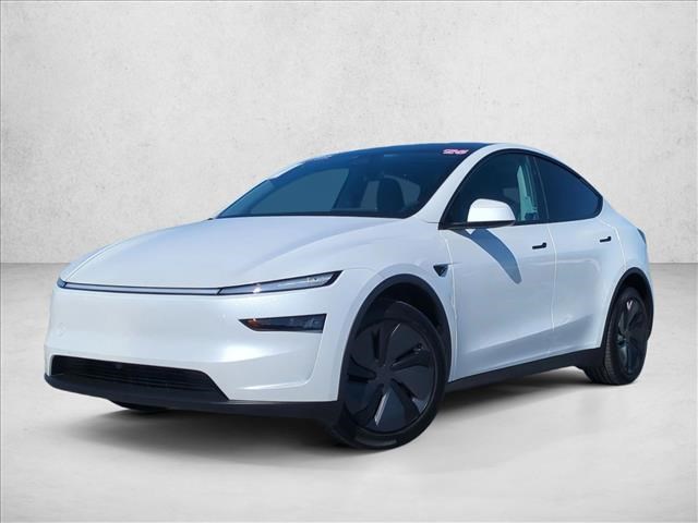 Pearl White Multi-Coat 2026 Tesla Model Y SUV / Crossover Rear-Wheel Drive Automatic