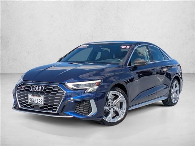 Turbo Blue 2023 Audi S3 2.0T quattro Premium Plus AWD Sedan All-Wheel Drive Automatic