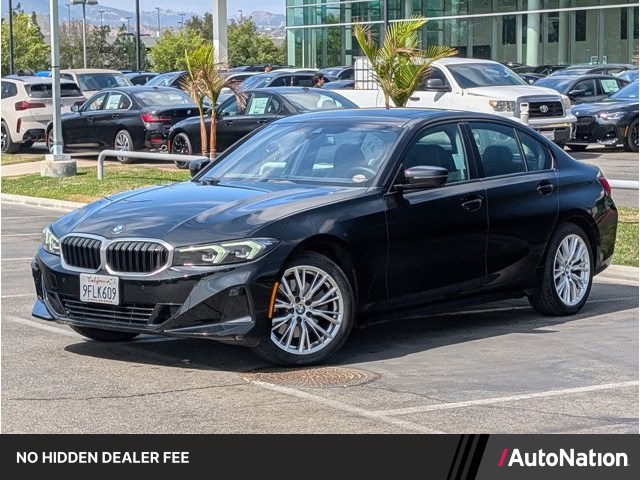 Jet Black 2023 BMW 3 Series Sedan Rear-Wheel Drive Automatic