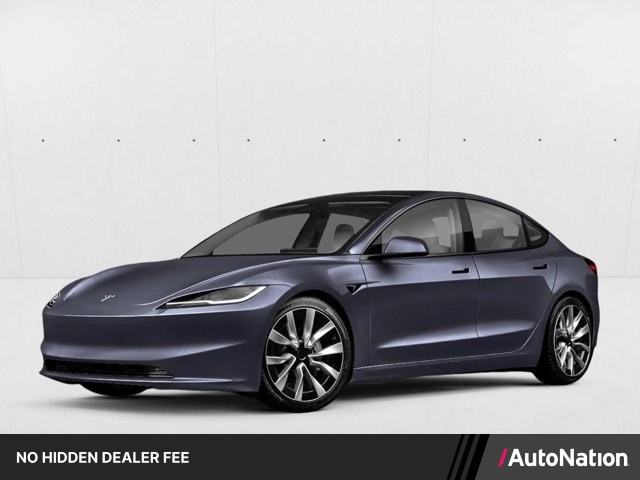 Gray (Stealth Grey) 2025 Tesla Model 3 Sedan Rear-Wheel Drive Automatic