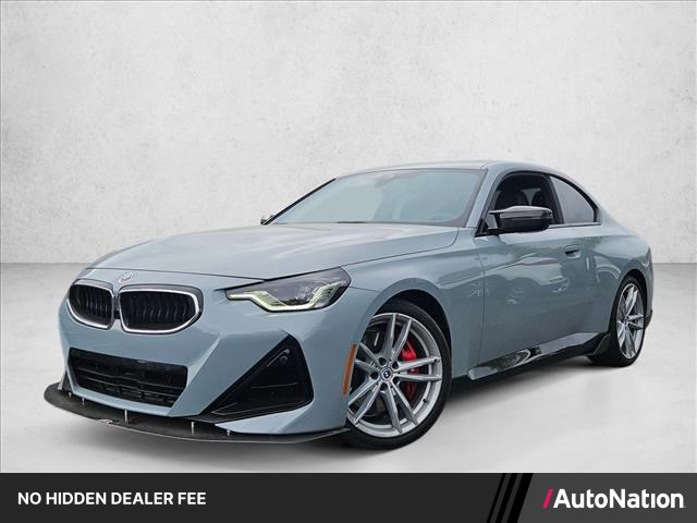 Gray (Brooklyn Grey Metallic) 2023 BMW 2 Series Coupe Rear-Wheel Drive Automatic