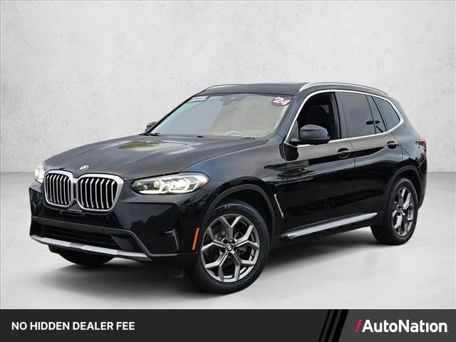 Jet Black 2024 BMW X3 SUV / Crossover Rear-Wheel Drive Automatic