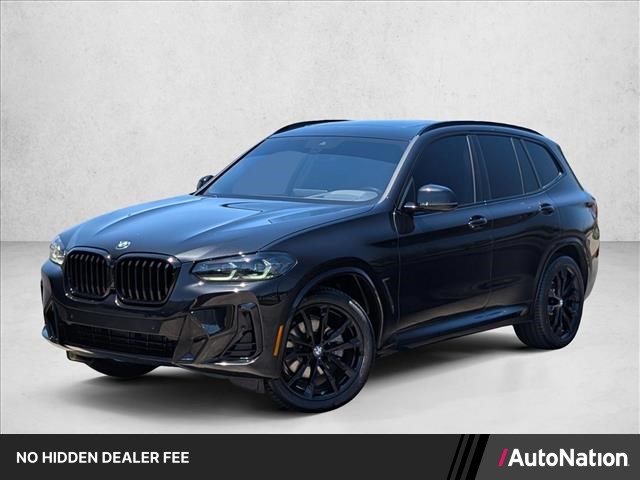 Black Sapphire Metallic 2024 BMW X3 SUV / Crossover All-Wheel Drive Automatic