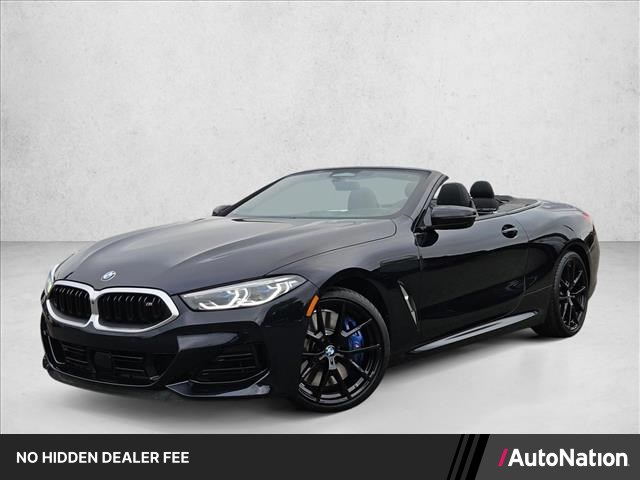 Carbon Black Metallic 2025 BMW 8 Series Convertible All-Wheel Drive Automatic