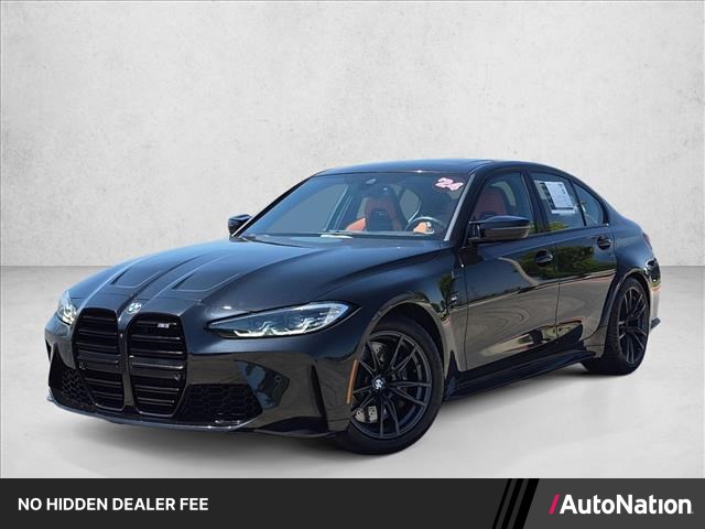 Black Sapphire Metallic 2024 BMW M3 Sedan Rear-Wheel Drive Automatic