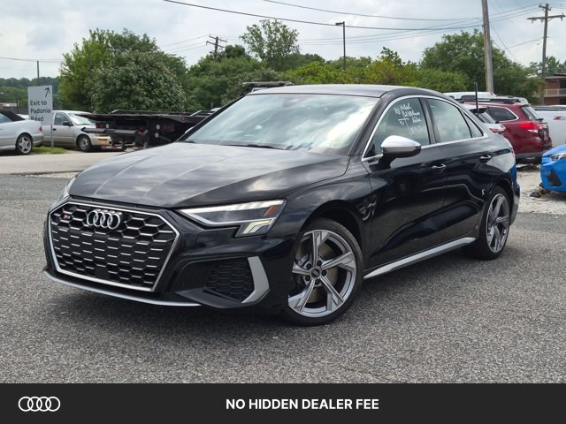 Mythos Black Metallic 2023 Audi S3 Sedan All-Wheel Drive Automatic