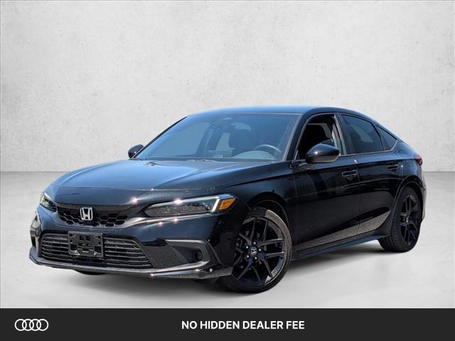 Crystal Black Pearl 2023 Honda Civic Hatchback Sport FWD Hatchback Front-Wheel Drive Automatic