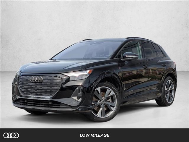 Mythos Black Metallic 2025 Audi Q4 e-tron quattro Premium 55 SUV / Crossover All-Wheel Drive 1-Speed Automatic