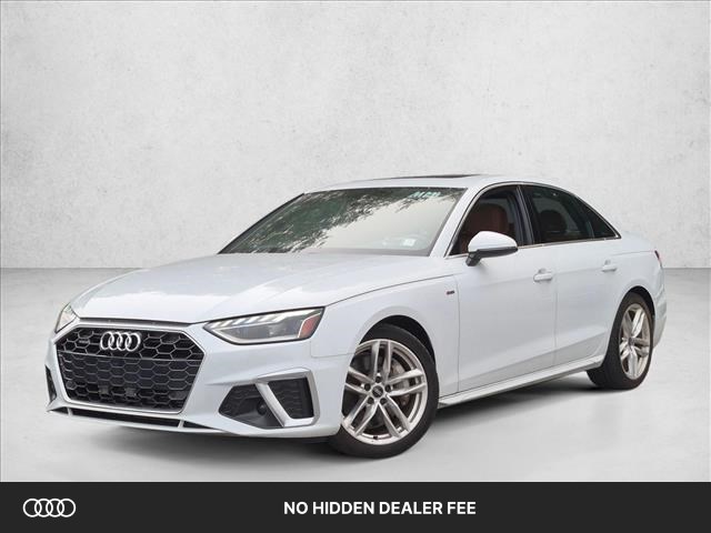 Silver 2023 Audi A4 Sedan All-Wheel Drive Automatic
