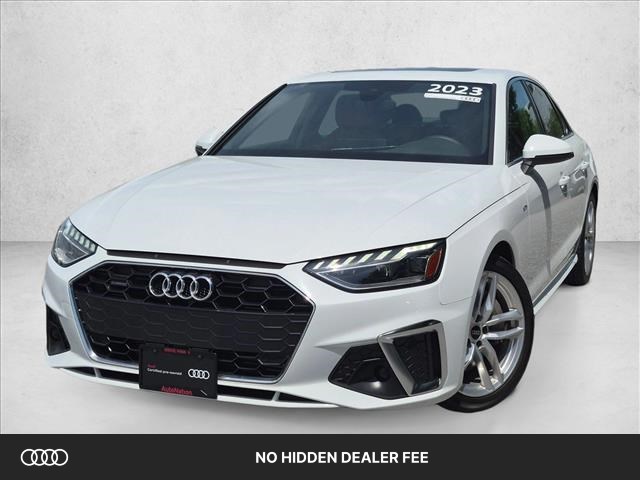 Glacier White Metallic 2023 Audi A4 Sedan All-Wheel Drive Automatic
