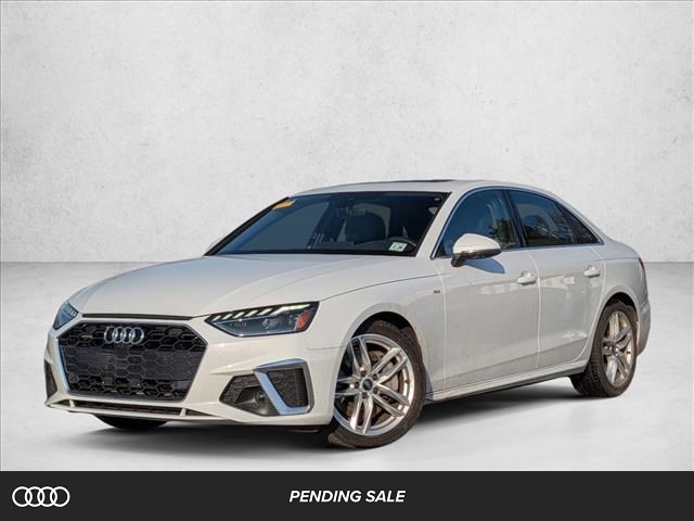 Glacier White Metallic 2023 Audi A4 quattro Premium Plus S Line 45 TFSI AWD Sedan All-Wheel Drive Automatic