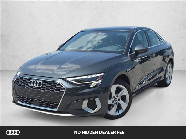 Manhattan Gray Metallic 2024 Audi A3 Sedan All-Wheel Drive Automatic