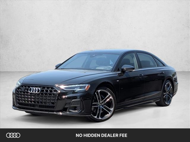 Mythos Black Metallic 2025 Audi A8 L quattro 55 TFSI AWD Sedan All-Wheel Drive Automatic