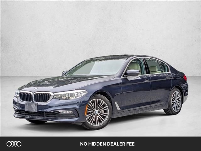 Imperial Blue Metallic 2018 BMW 5 Series Sedan All-Wheel Drive Automatic