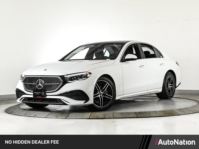 Polar White 2025 Mercedes-Benz E-Class E 450 4MATIC Sedan All-Wheel Drive Automatic