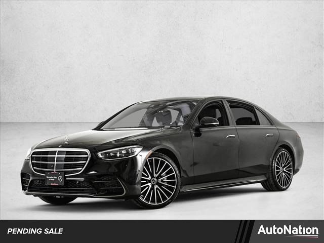 Black 2023 Mercedes-Benz S-Class S 500 4MATIC AWD Sedan All-Wheel Drive Automatic