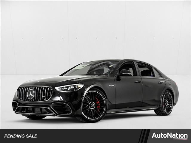 Obsidian Black Metallic 2025 Mercedes-Benz S-Class AMG S 63 E Performance 4MATIC Sedan All-Wheel Drive Automatic