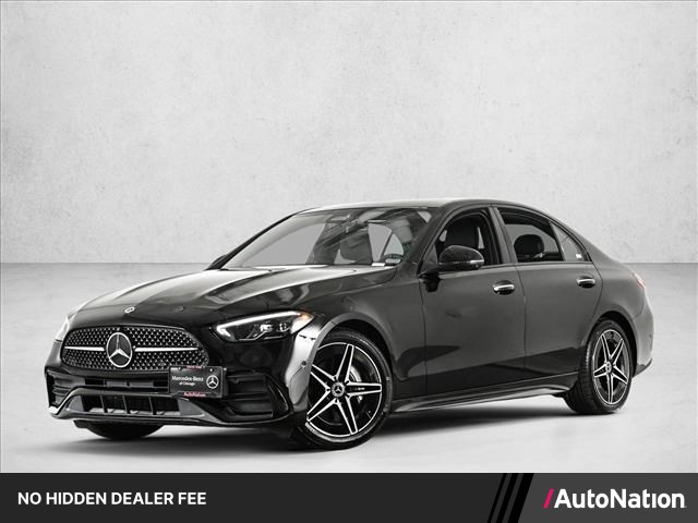 Black 2023 Mercedes-Benz C-Class Sedan All-Wheel Drive Automatic