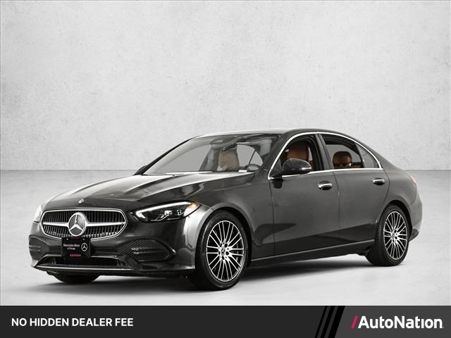 Gray (Graphite Grey Metallic) 2022 Mercedes-Benz C-Class Sedan All-Wheel Drive Automatic