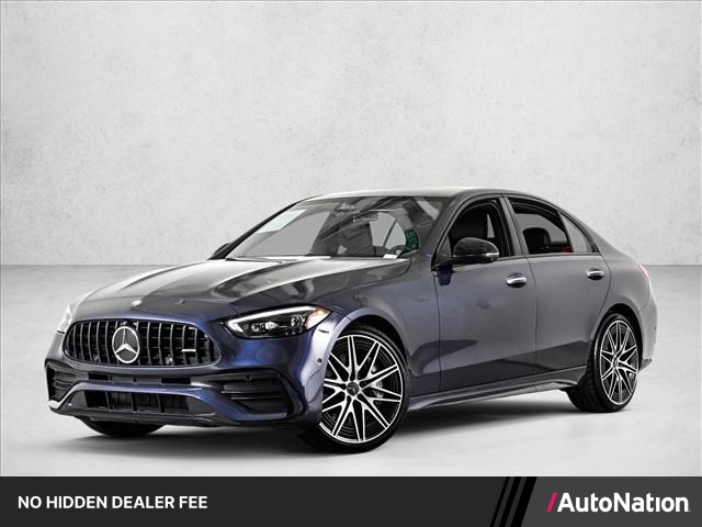 Twilight Blue Metallic 2026 Mercedes-Benz C-Class Sedan All-Wheel Drive Automatic