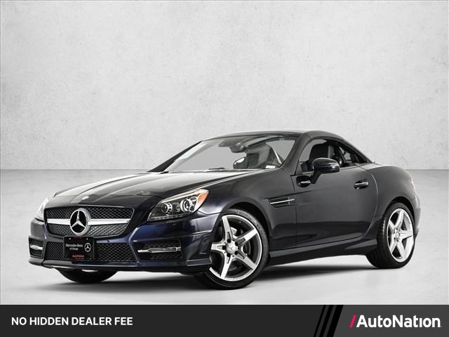 Lunar Blue Metallic 2013 Mercedes-Benz SLK Convertible Rear-Wheel Drive 7-Speed Automatic