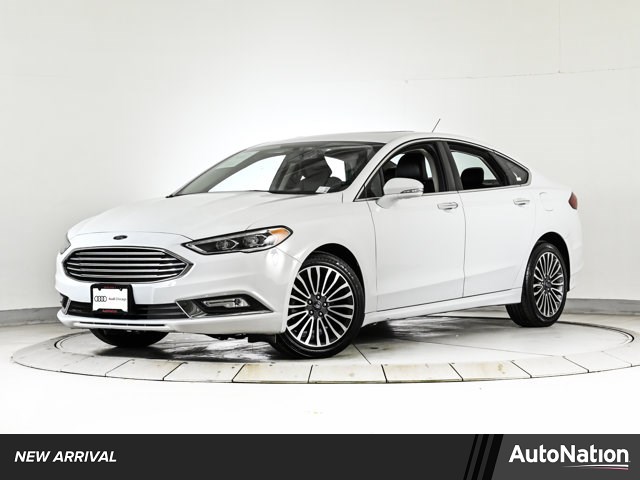 Oxford White 2018 Ford Fusion Titanium AWD Sedan All-Wheel Drive 6-Speed Automatic