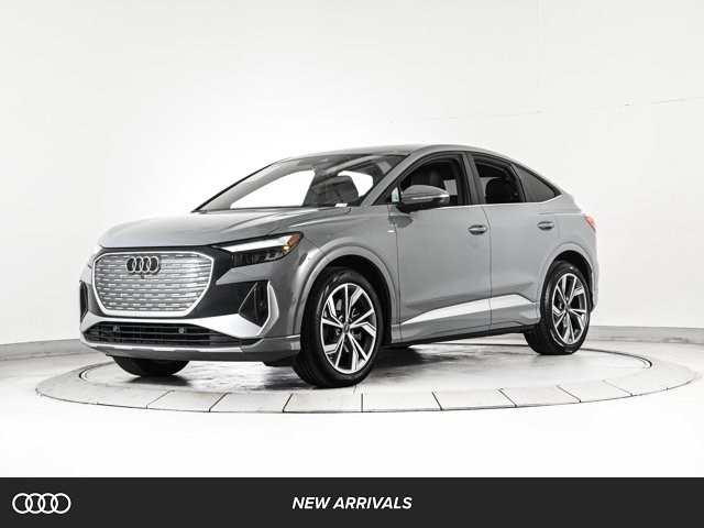 Pebble Gray 2025 Audi Q4 e-tron Sportback quattro Premium Plus 55 Sedan All-Wheel Drive 1-Speed Automatic