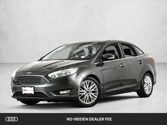 Gray (Magnetic) 2015 Ford Focus Titanium Sedan Front-Wheel Drive 6-Speed Automatic
